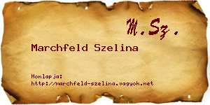 Marchfeld Szelina névjegykártya